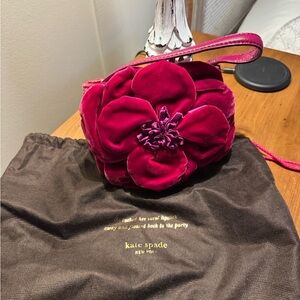 Kate Spade Fuchsia Floral Wristlet